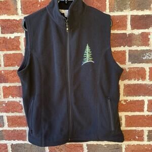 Tri-Mountain Fleece Full Zip Embroidered Vest Womens Large